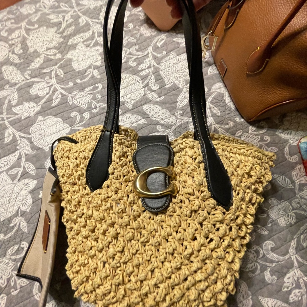 Stylish Tan and Black Women's Bag